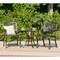 GDFStudio Ariel Outdoor 3 Piece Patina Copper Finish Cast Aluminum Bistro Set